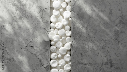 Concrete wall with foam pol...