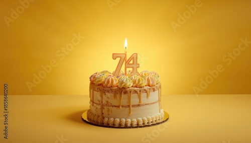 Celebratory birthday cake d...