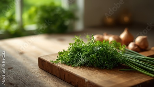 Dill, parsley, and chives i...