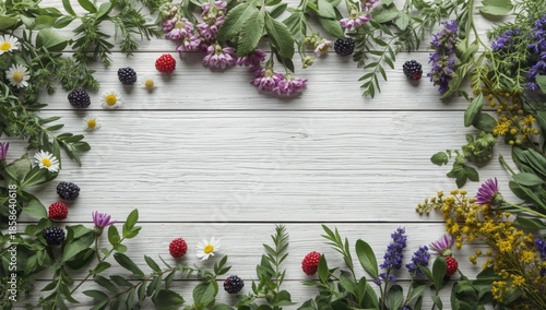Herbal plant display featur...