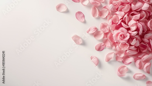 Pink camellia japonica peta...