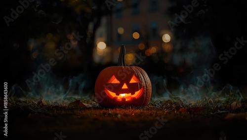 Pumpkin with intricate face...