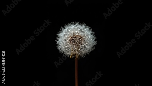Wallpaper Mural Dandelion seed heads in detailed view against dark backdrop highlighting plant reproduction, World Plant Day Torontodigital.ca