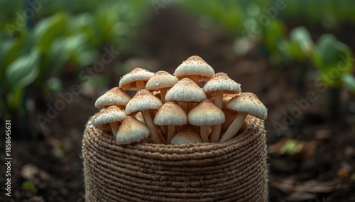 Mushroom growth in nursery ...