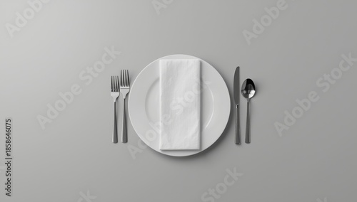 Unoccupied table setting wi...