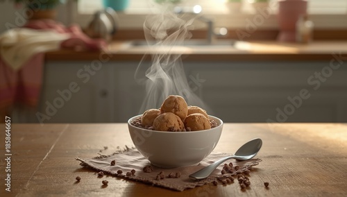 Small pancake servings topp...