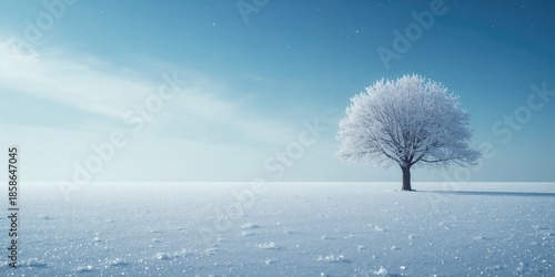 Solitary tree surrounded by...