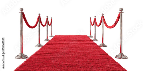 Red carpet with rope barriers (5)