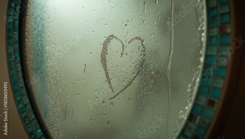 Close-up of a heart sketch ...
