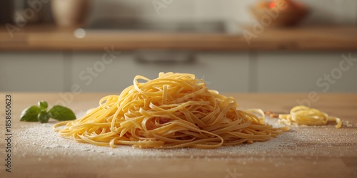 Uncooked dried lasagna past...
