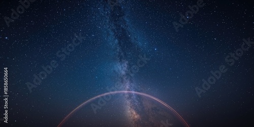 Starry night sky showing st...