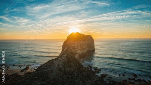 Sunset cliffs of Lisbon fea...