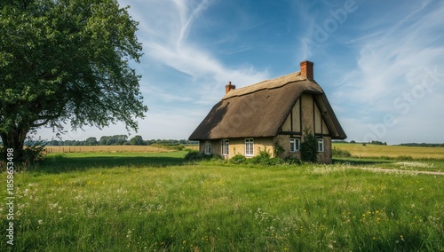 Village home surrounded by ...