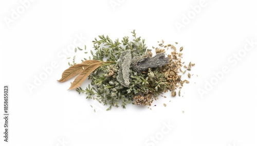Close-up of dried herbs on ...
