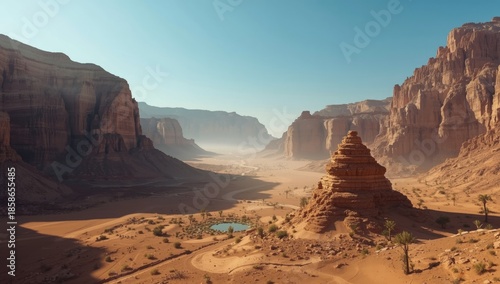 Wadi Disah scene featuring ...