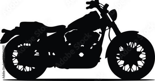 silhouette of a motorcycle