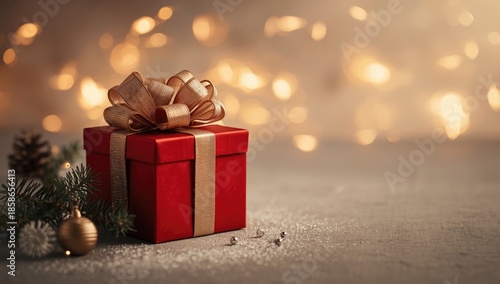 Festive Christmas scene wit...