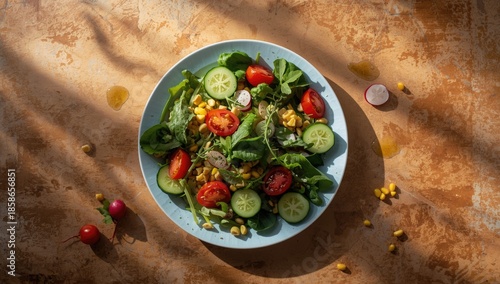Colorful vegetable mixture ...