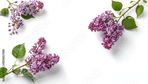 Lilac flower branches isola...
