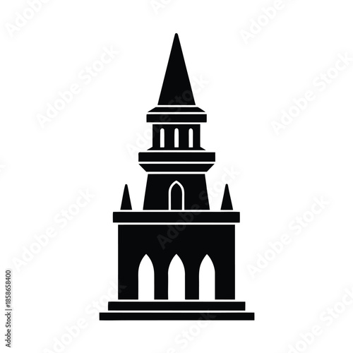 Royal Palace Tower Vector Icon