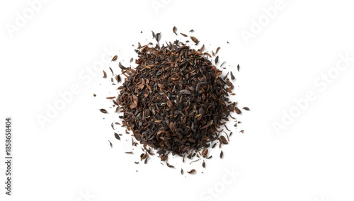 High-angle view of CTC tea ...