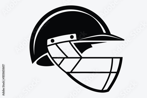 vector illustration of a helmet