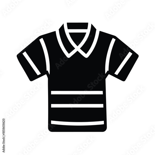 Rugby Jersey Flat Design Icon