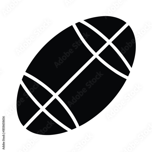 Rugby Ball Sports Icon