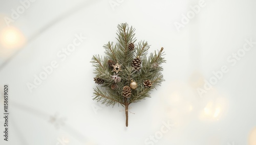 Decorative spruce branches,...
