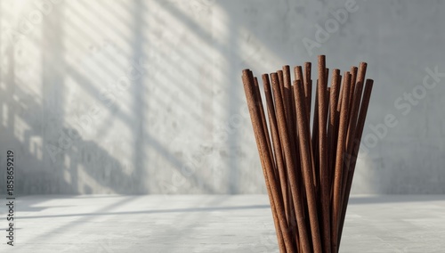 Metal bars used in concrete...