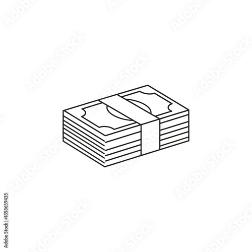 Stack of Money Bills Concept for Financial Success and Wealth Management