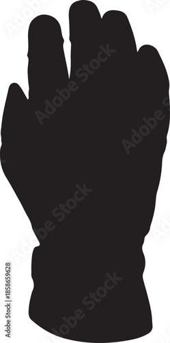 black silhouette of a man