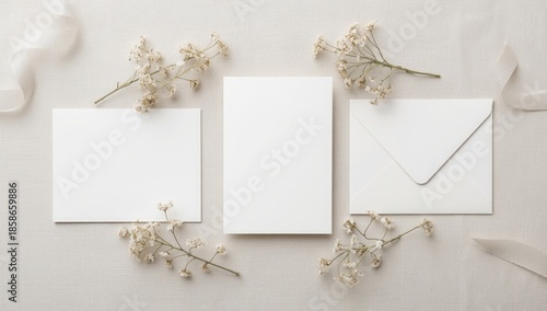 Wedding invitation card wit...