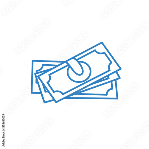 Stack of Paper Money for Financial Transactions and Wealth Representation