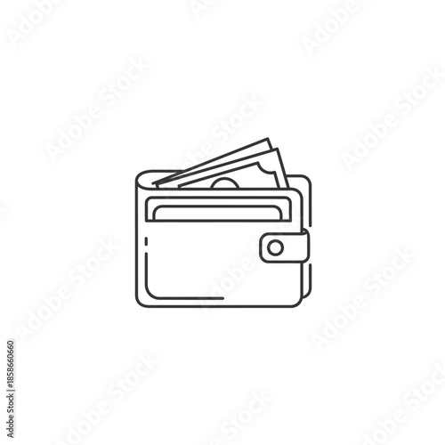 Close-Up of Empty Wallet With Cash and Card for Financial Planning Concept