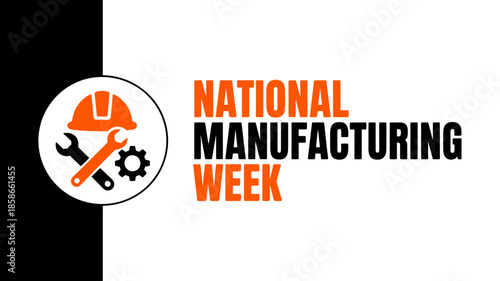 National manufacturing week celebration with industrial tools and safety gear
