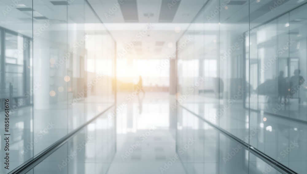 custom made wallpaper toronto digitalModern glass interior hall with diffuse lighting, used as a background for layout and interface elements