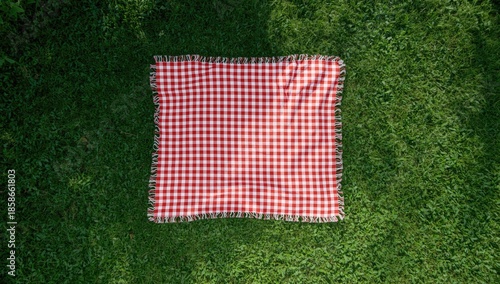 High-angle shot of a grass-...