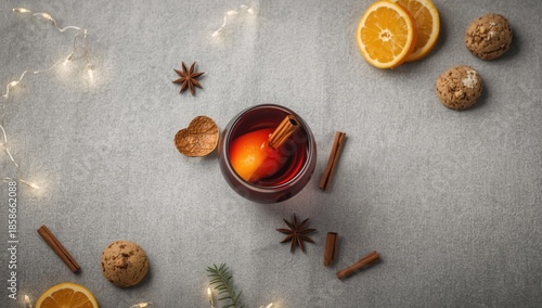 A top-down view of spiced m...