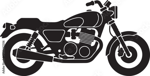 motorcycle silhouette vector