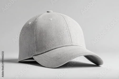 A stylish black and white patterned cap sits on a light gray surface, showcasing its unique design. Snapback cap mockup