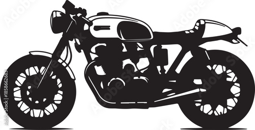 vector illustration of a motorcycle