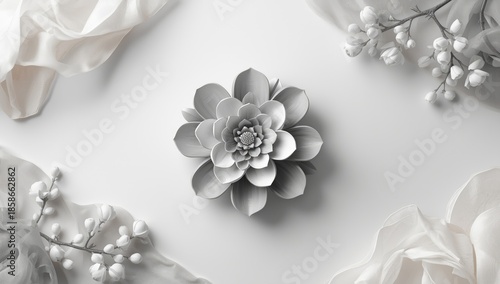 Detailed flower motif blend...