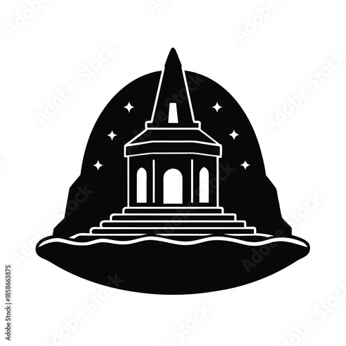 Sacred Site Illustration Icon