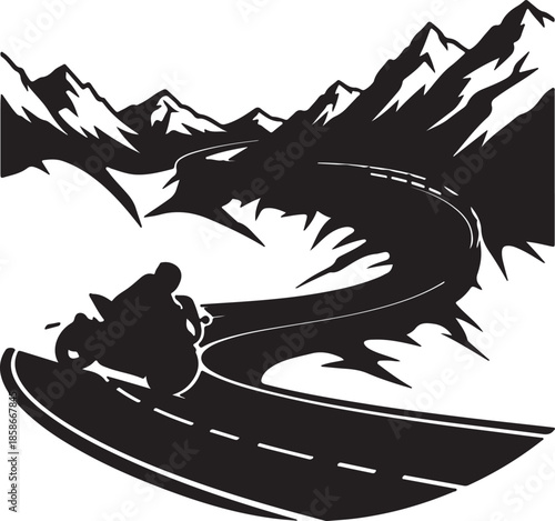 vector illustration of a black cat