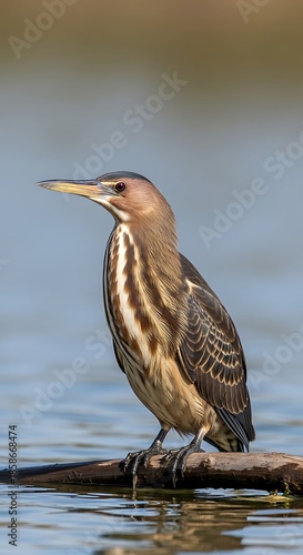 American Bittern Perched.