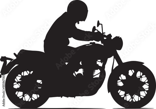 silhouette of a motorcycle