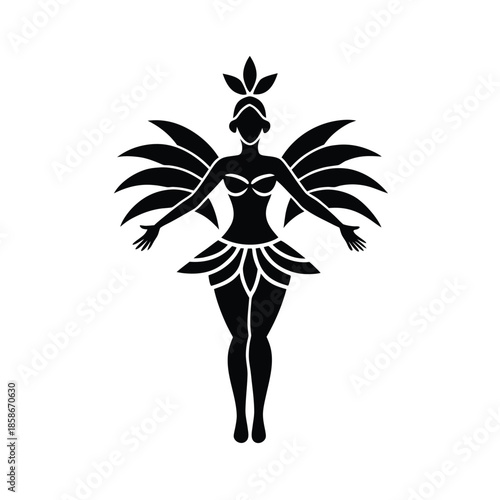 Samba Dancer Costume Festival Icon