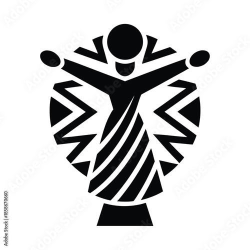 Samba Pattern Background Decorative Icon