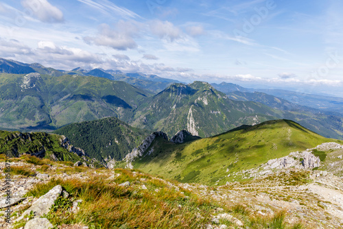 Majestic Green Peaks and Ridges in Tatra Mountains